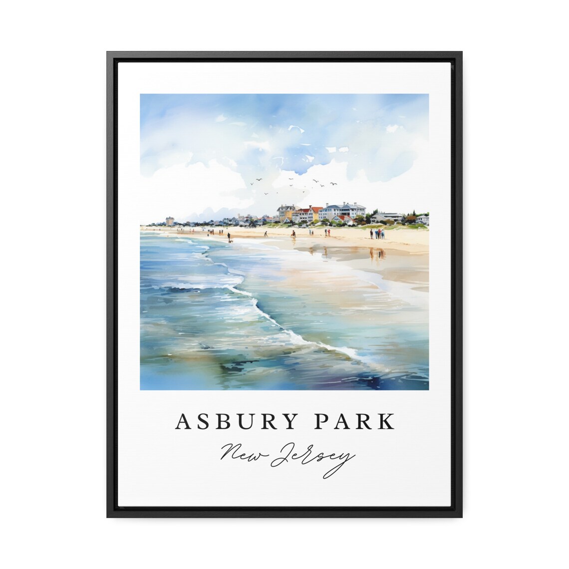Asbury Park Traditional Travel Poster, New Jersey - Image 2