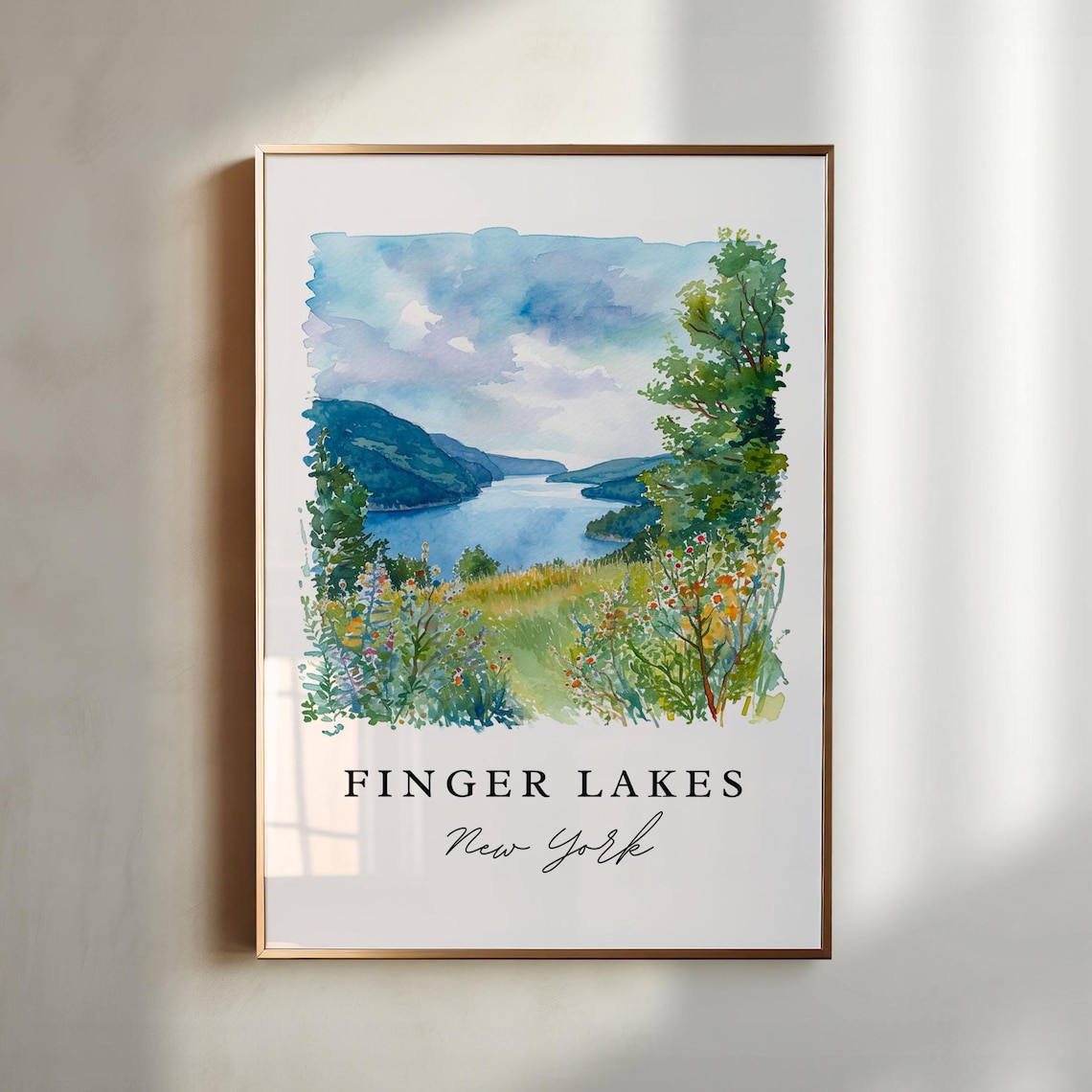 Finger Lakes NY Upstate Wall Art Print