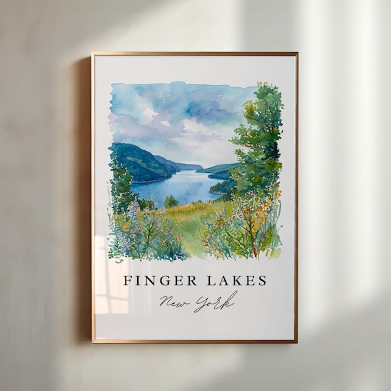 Finger Lakes NY Upstate Wall Art Print