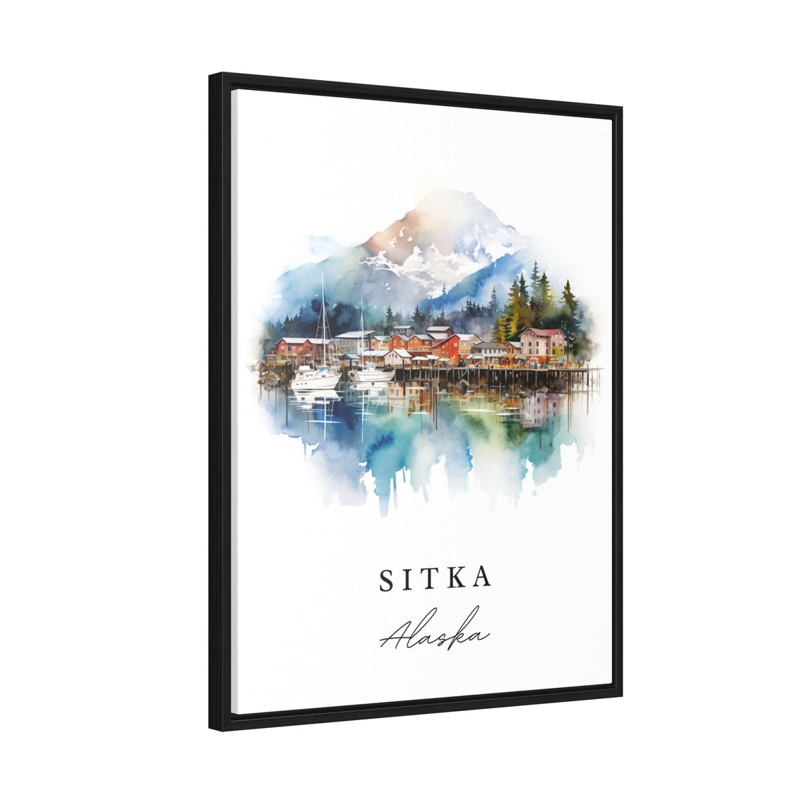 Sitka Alaska Travel Poster, Custom Text Wall Art - Image 2