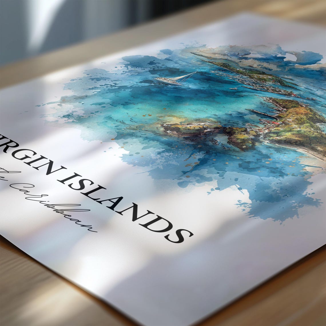 Virgin Islands Travel Poster, Caribbean Wall Art - Image 6