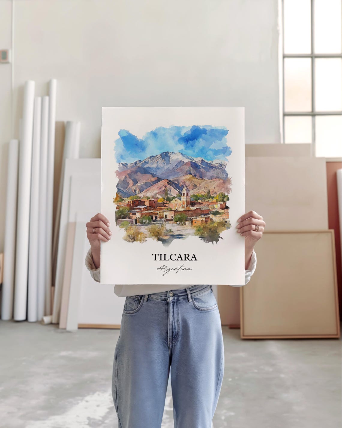 Tilcara Argentina Wall Art Jujuy Print Watercolor Gift Travel Poster Housewarming - Image 4