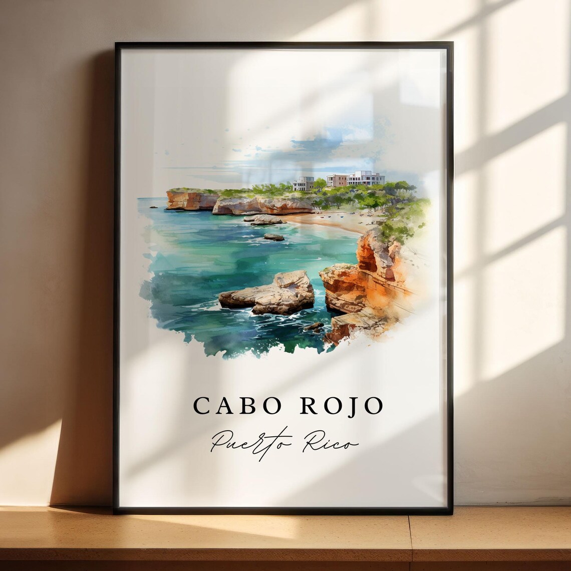 Cabo Rojo Puerto Rico Custom Text Art Print - Image 5
