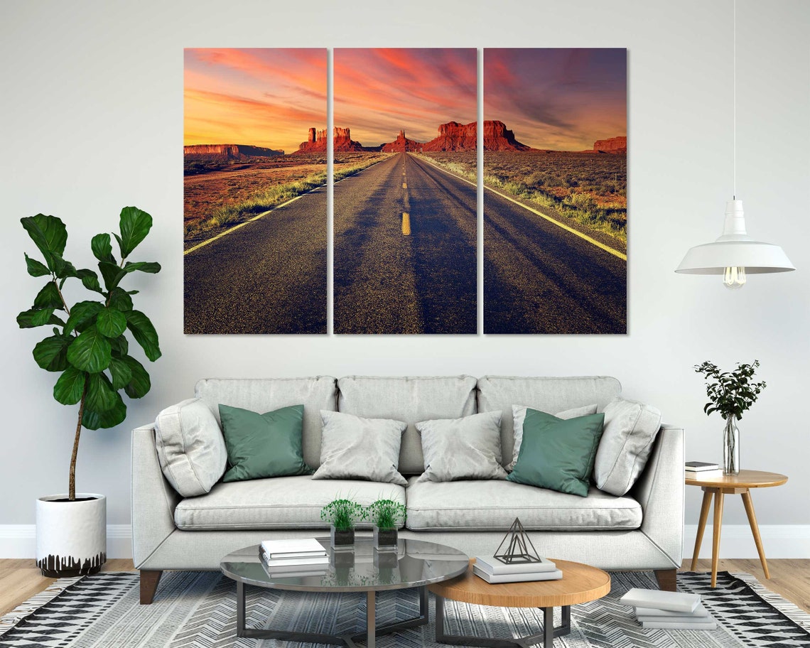 Desert Road To Monument Valley Sunset Red Rock Buttes Southwest Poster - Image 8
