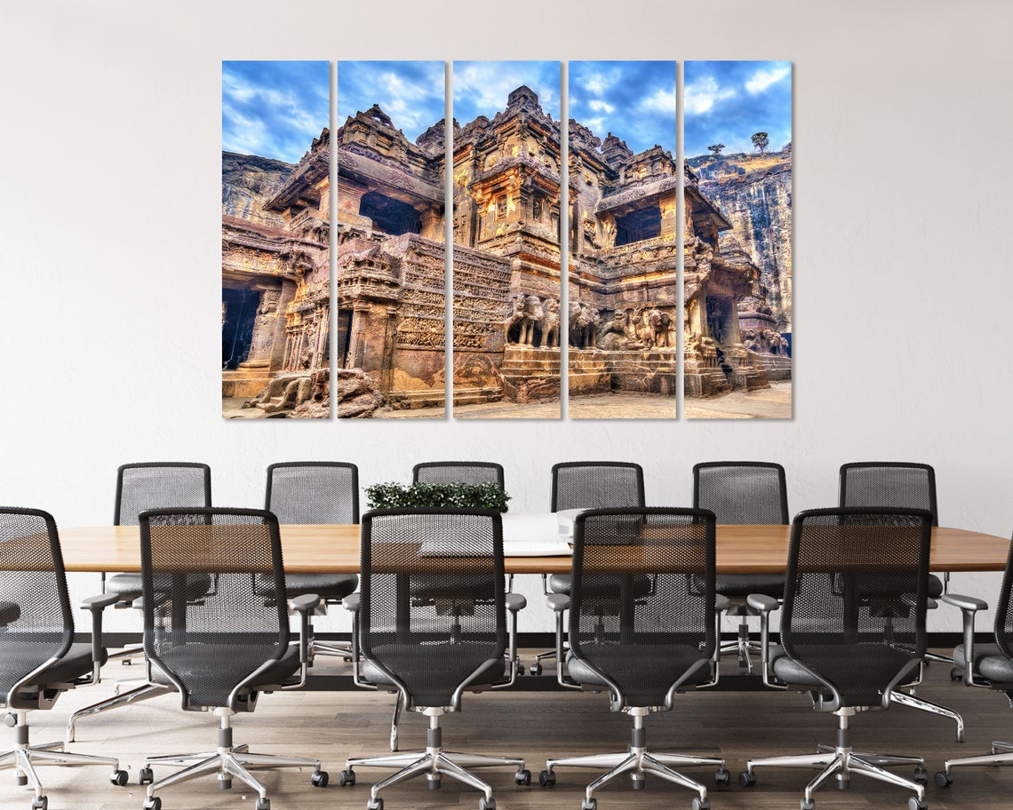 Kailasa Temple Ellora Maharashtra India Ancient Rock Cut Cave Poster - Image 4