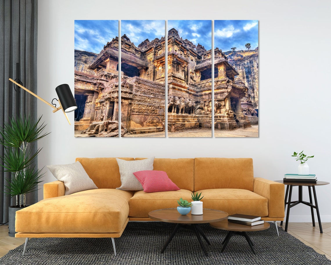 Kailasa Temple Ellora Maharashtra India Ancient Rock Cut Cave Poster - Image 5