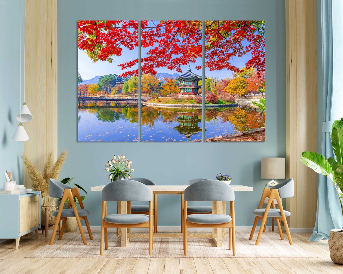 Colorful Gyeongbokgung Palace In Seoul Wall Art South Korea Print Art On Seoul Landscape On Seoul Photo For Home Decor - Image 3