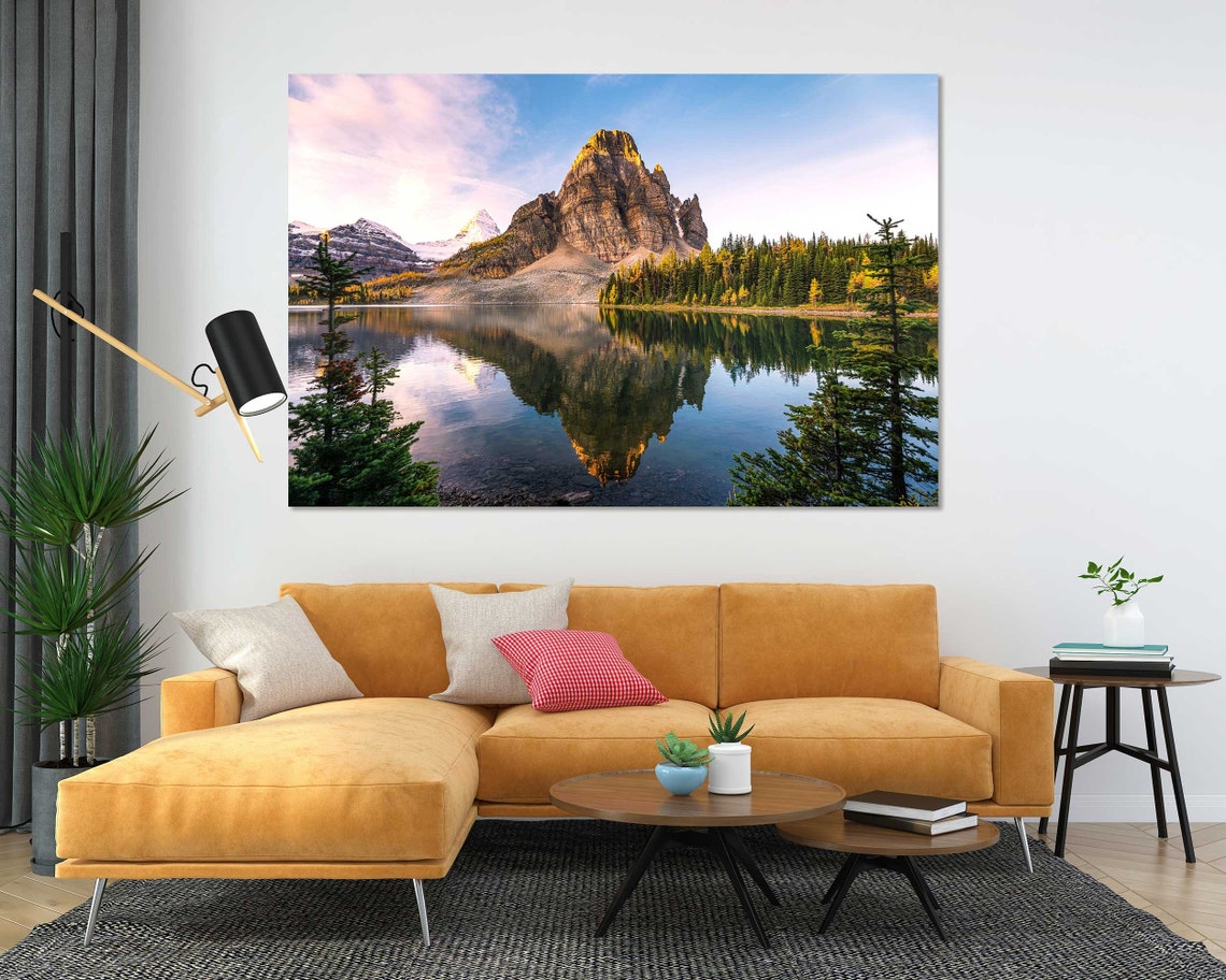 Mount Assiniboine Provincial Park Mount Assiniboine Park Home Decor Landscape Painting Arts Canada Nature Artwork Mountain Art - Image 5