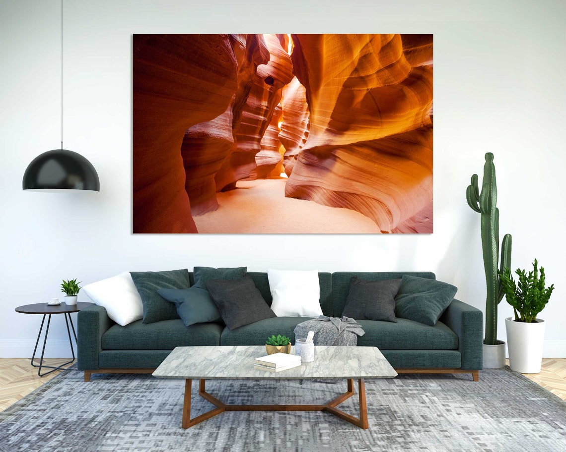 Antelope Canyon Arizona Orange Wave Rock Slot Canyon Walls Poster - Image 2