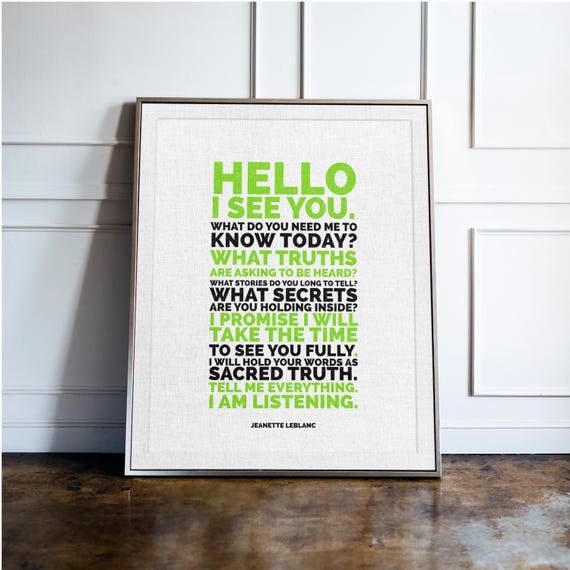 Emotional Connection Wall Art Print, Minimalist