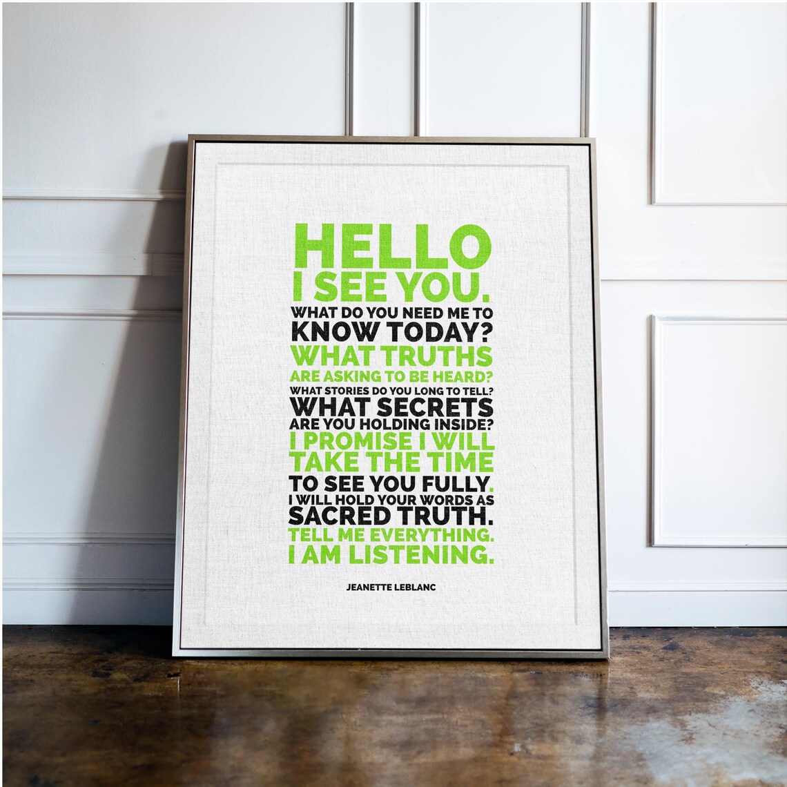 Emotional Connection Wall Art Print, Minimalist
