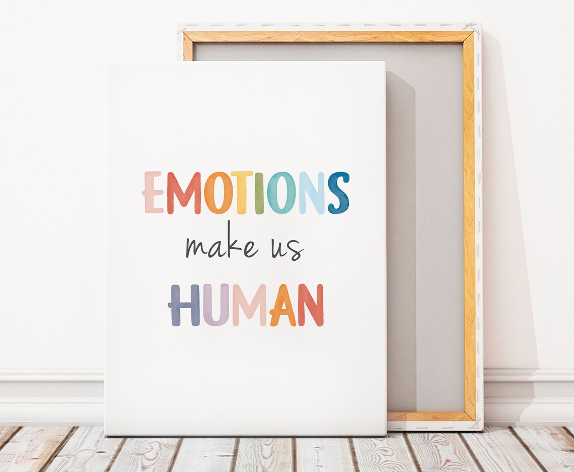 Emotions Make Us Human Poster, Positive Affirmation - Image 7