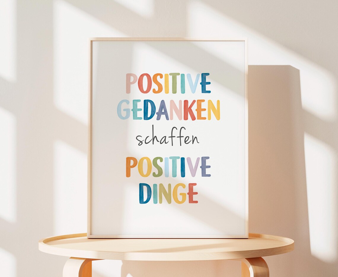 Mental Health Poster in German, Therapy Office Decor - Image 2