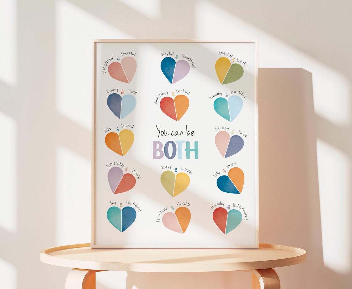 You Can Be Both Therapy Office Decor Poster - Image 3