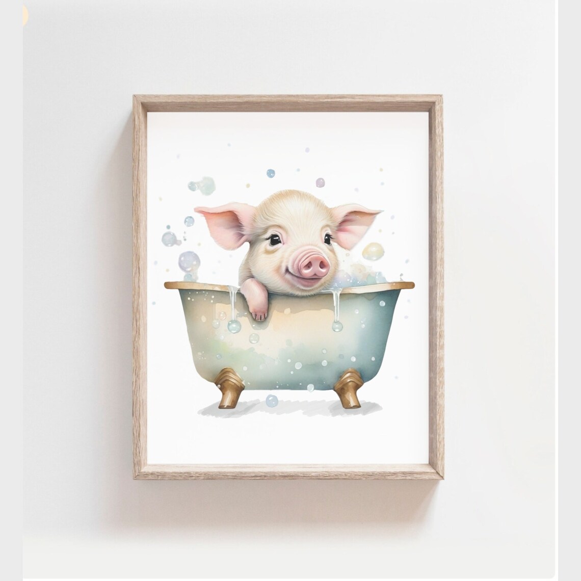 Adorable Cow Face Portrait Teal Background Farm Animal Poster