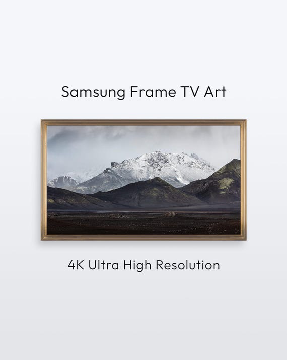 Iceland Mountain Landscape Samsung Frame Tv Fine Art Nature Photography 4k Print