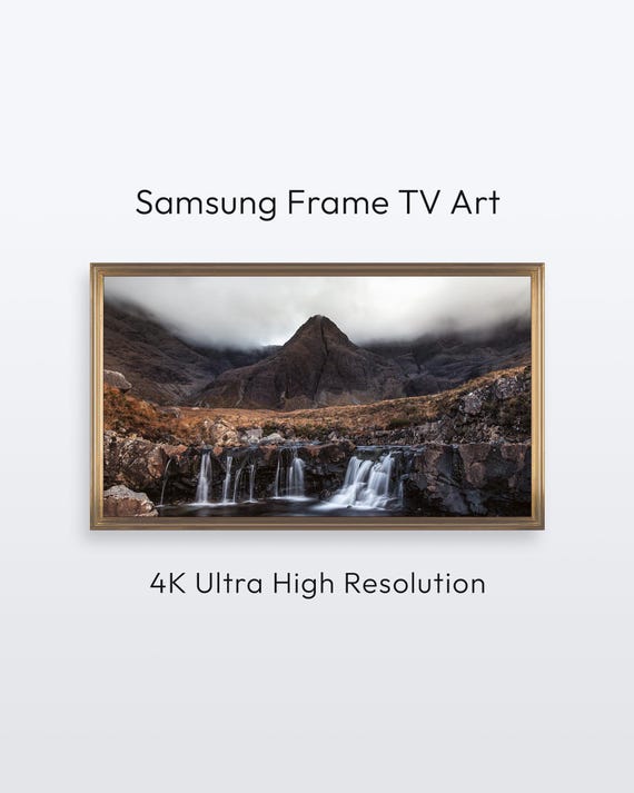 Fairy Pools Samsung Frame Tv Scotland Nature Photography 4k Print