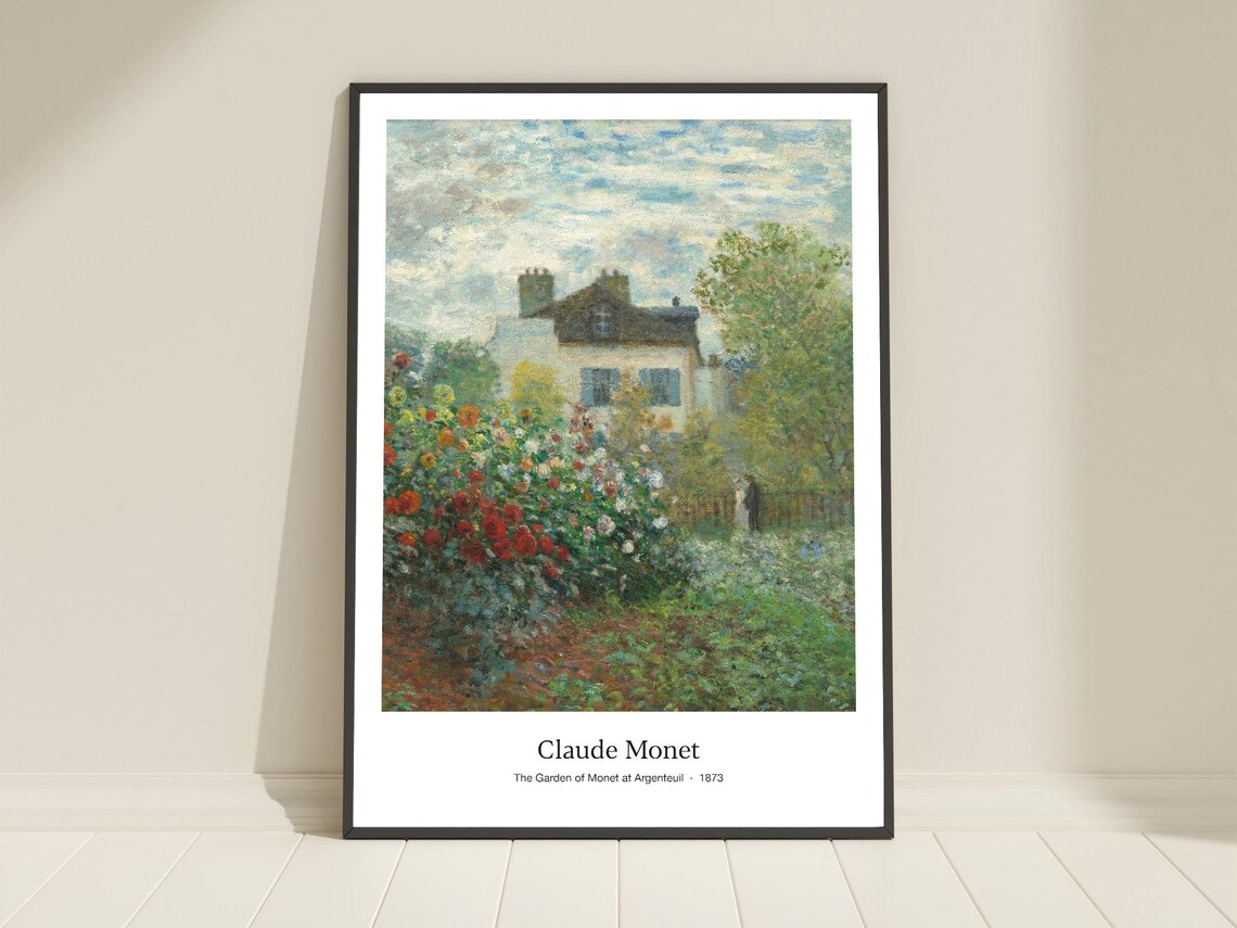 Claude Monet The Artists Garden Art Poster Print