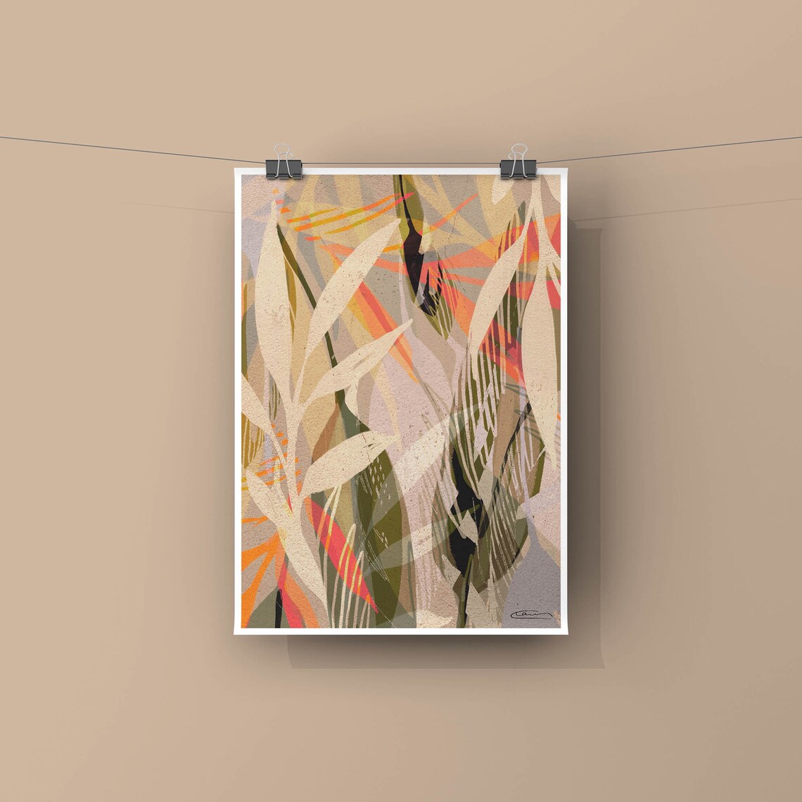 Foliage Print, Botanical Floral Wall Art - Image 2