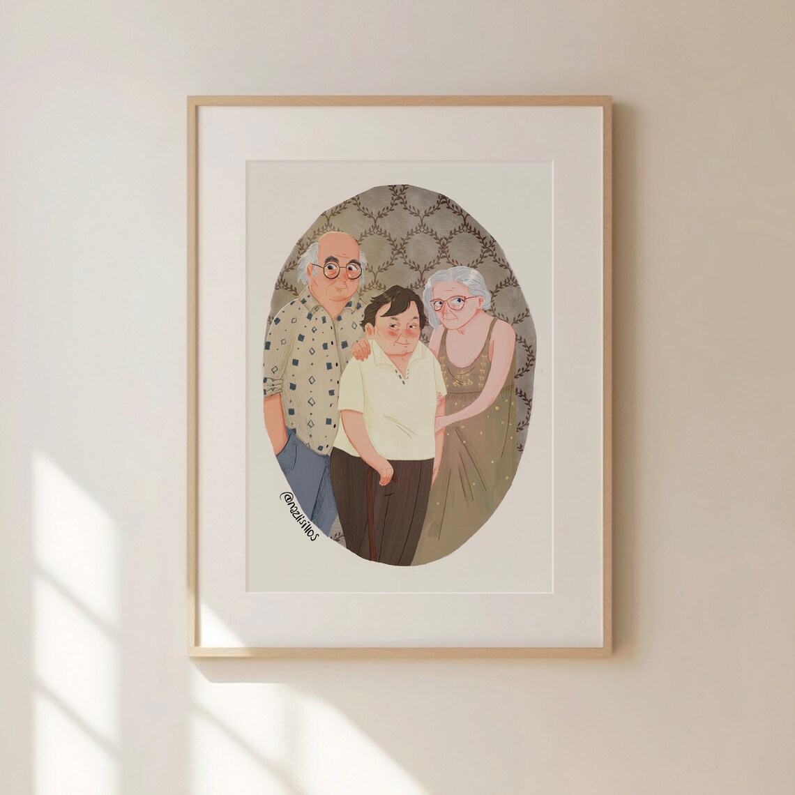 Custom Family Portrait Illustration, Christmas Gift Art - Image 3