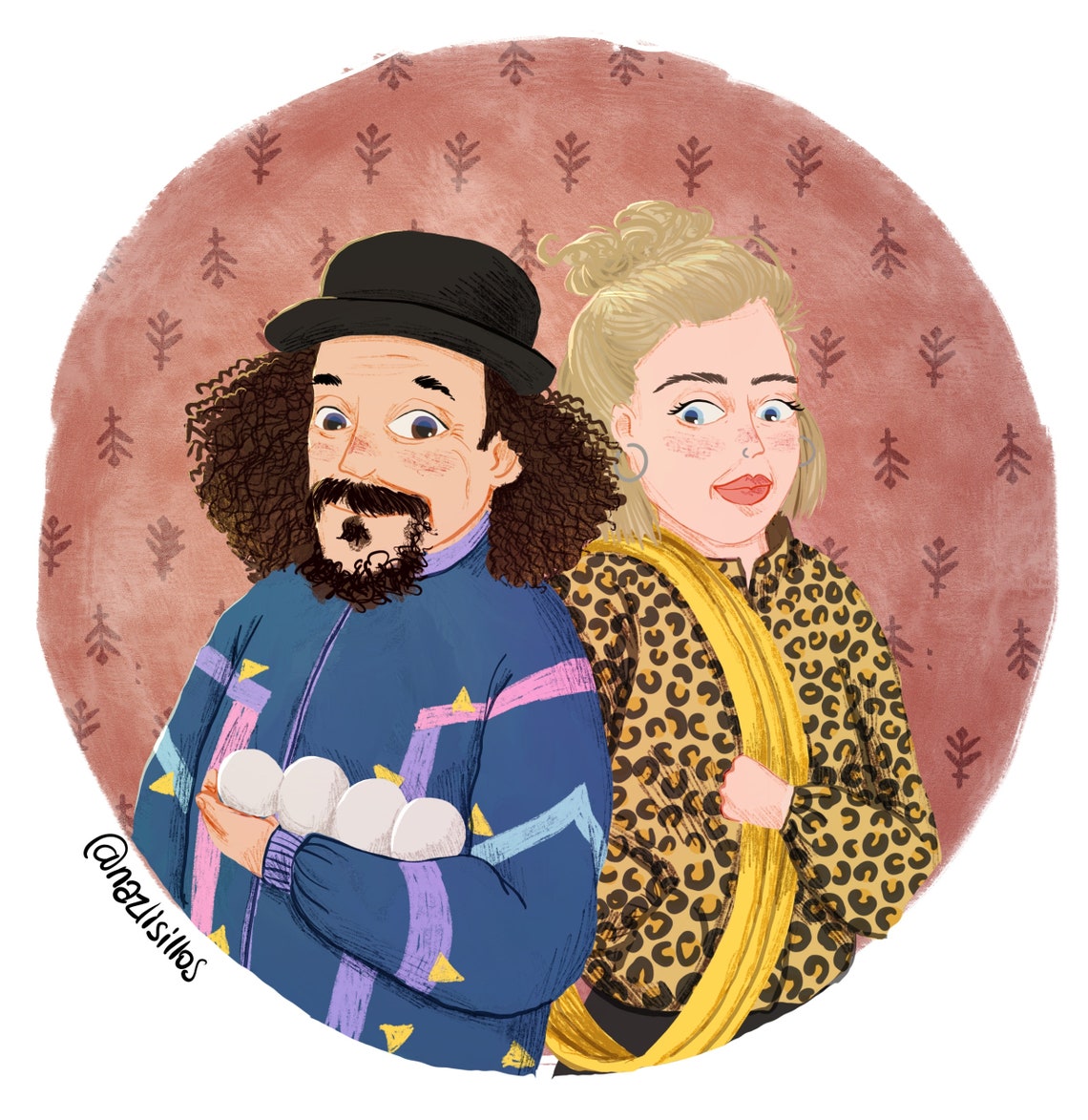 Custom Couple Portrait Drawing Art Print, Personalized Gift - Image 3
