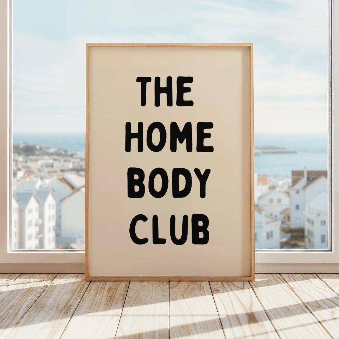 The Home Body Club Funny Introvert Quote Poster For Cozy Home Decor