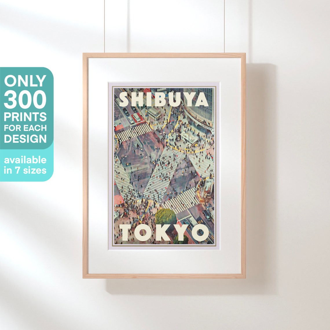Tokyo Poster Shibuya By Alecse Limited Edition Japan Travel Poster Tokyo Print Shibuya Print Tokyo Travel Wall Shibuya Gift - Image 3