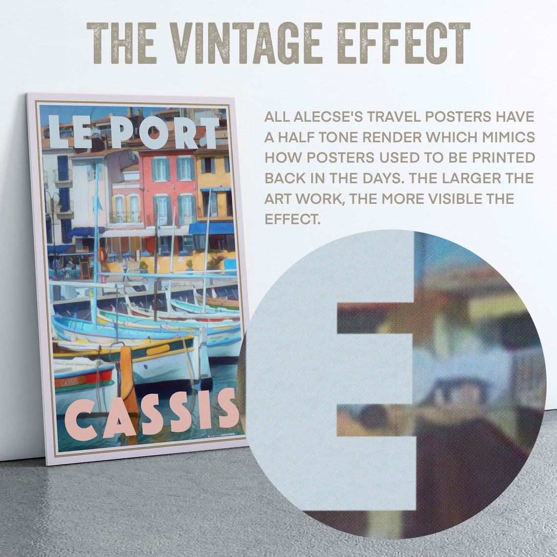 Cassis Poster The Port By Alecse Limited Edition France Travel Poster Port Of Cassis Poster French Riviera Poster Poster Of Cassis - Image 2