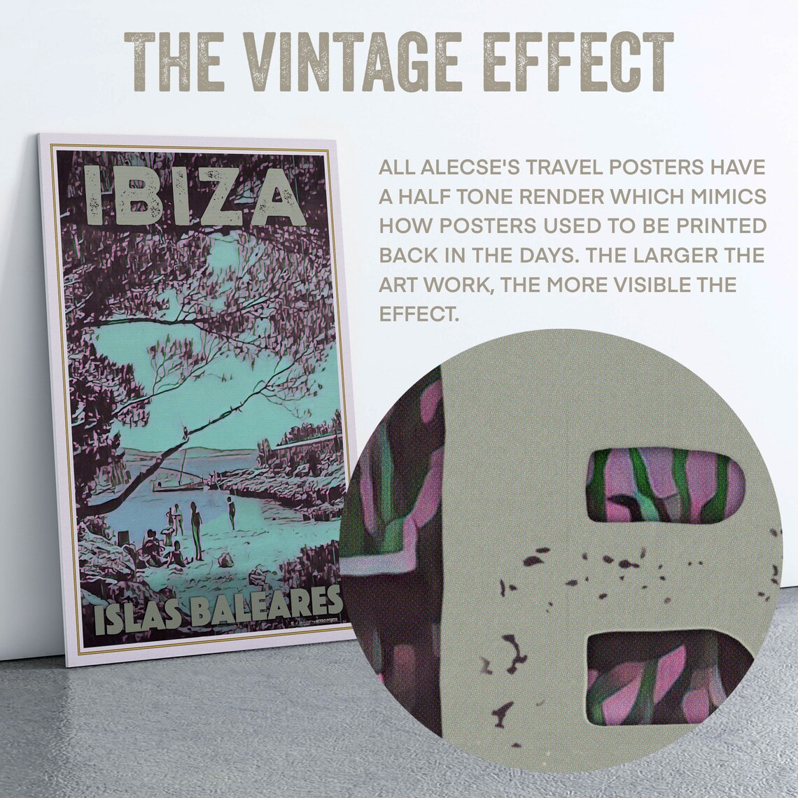 Ibiza Poster San Antonio By Alecse Limited Edition Ibiza Travel Poster San Antonio Poster Ibiza Print San Antonio Gift Ibiza Gift - Image 2