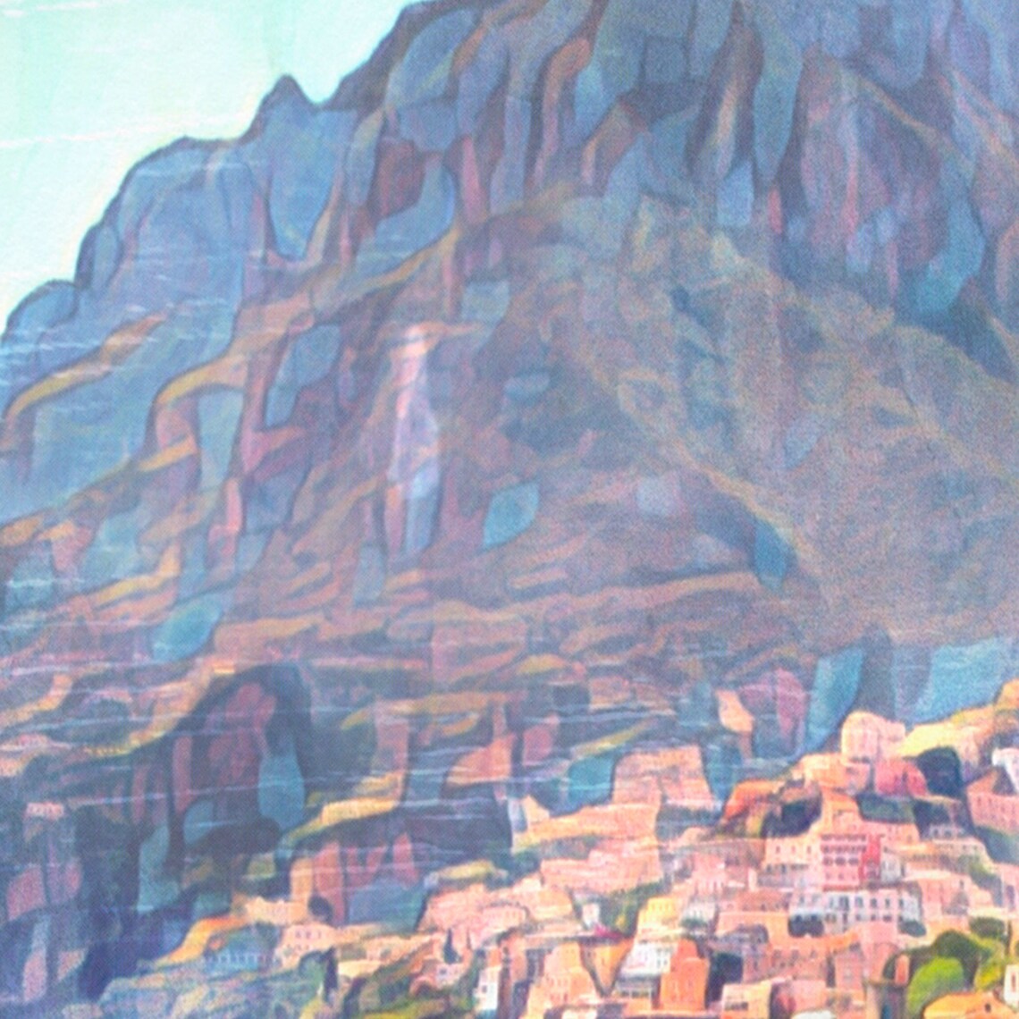Positano Salerno Italy Amalfi Coast Cliff Town Travel Poster - Image 4