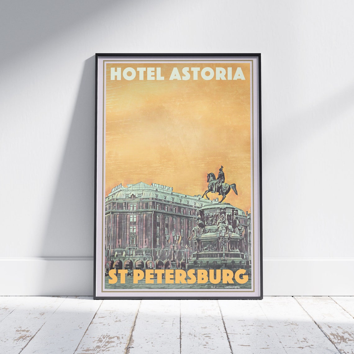 St Petersburg Poster Astoria By Alecse Limited Edition Russia Travel Poster Gallery Wall Print Of St Petersburg Russia Decoration Gift