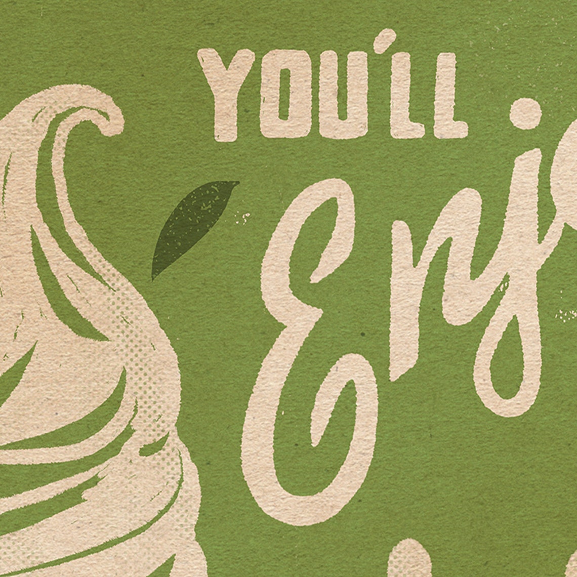 Matcha Soft Serve Ice Cream Cone Japanese Dessert Art Poster - Image 4