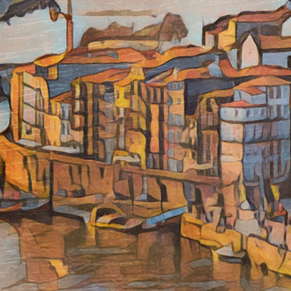 Porto Portugal Ribeira Riverside Colorful Houses Douro Travel Poster - Image 4