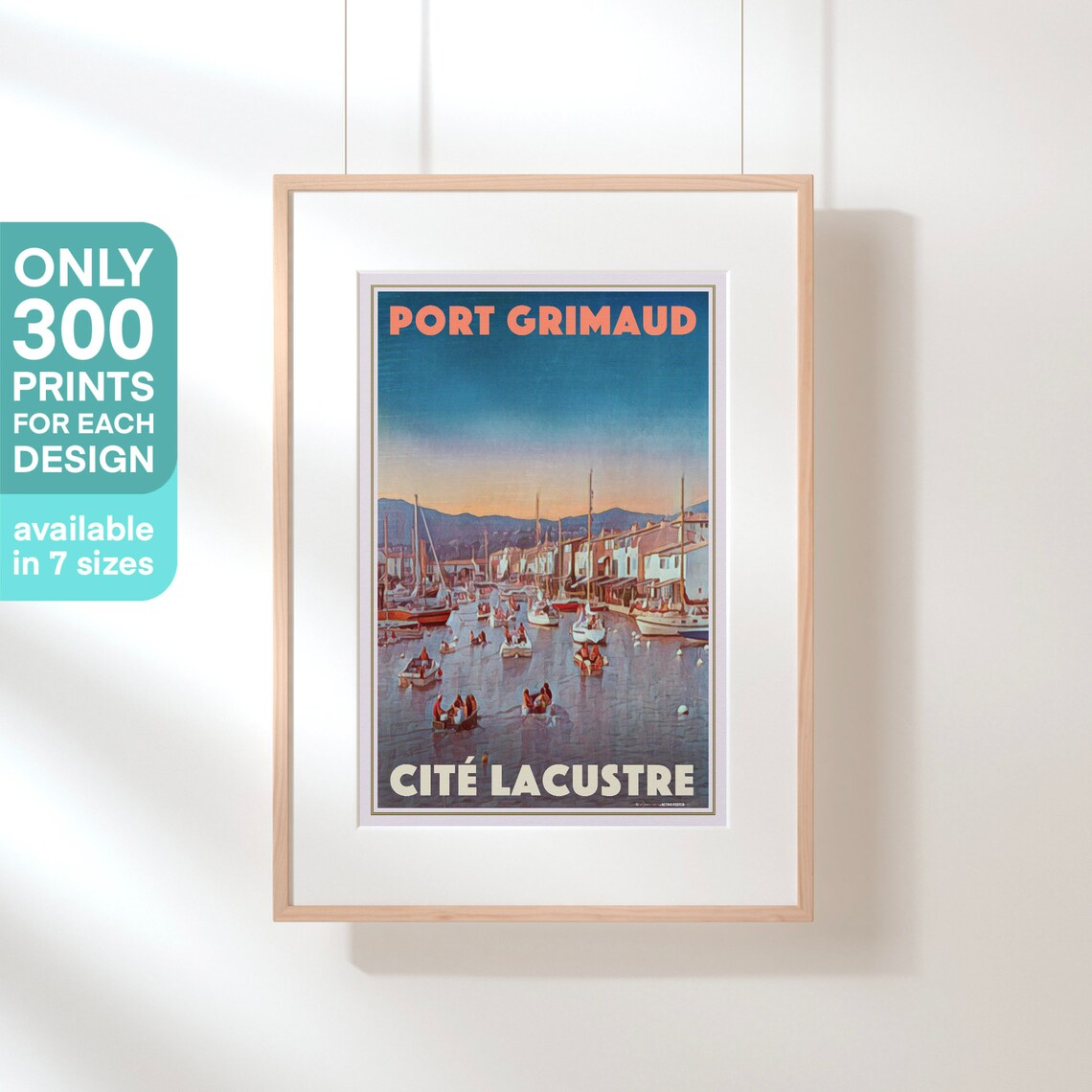 Port Grimaud Poster Cit Lacustre By Alecse Limited Edition French Travel Poster Port Grimaud Print French Riviera Print Midi Gift - Image 3