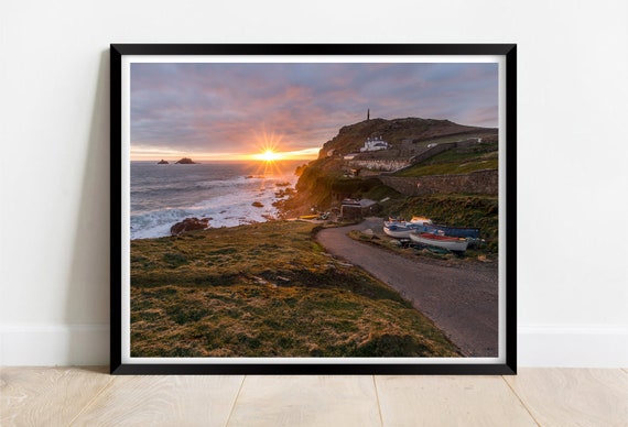 Cape Cornwall Near St Just Cornwall Limited Edition Print Photography Fine Art Wall Art Exclusive Print Posters Sunset Photos