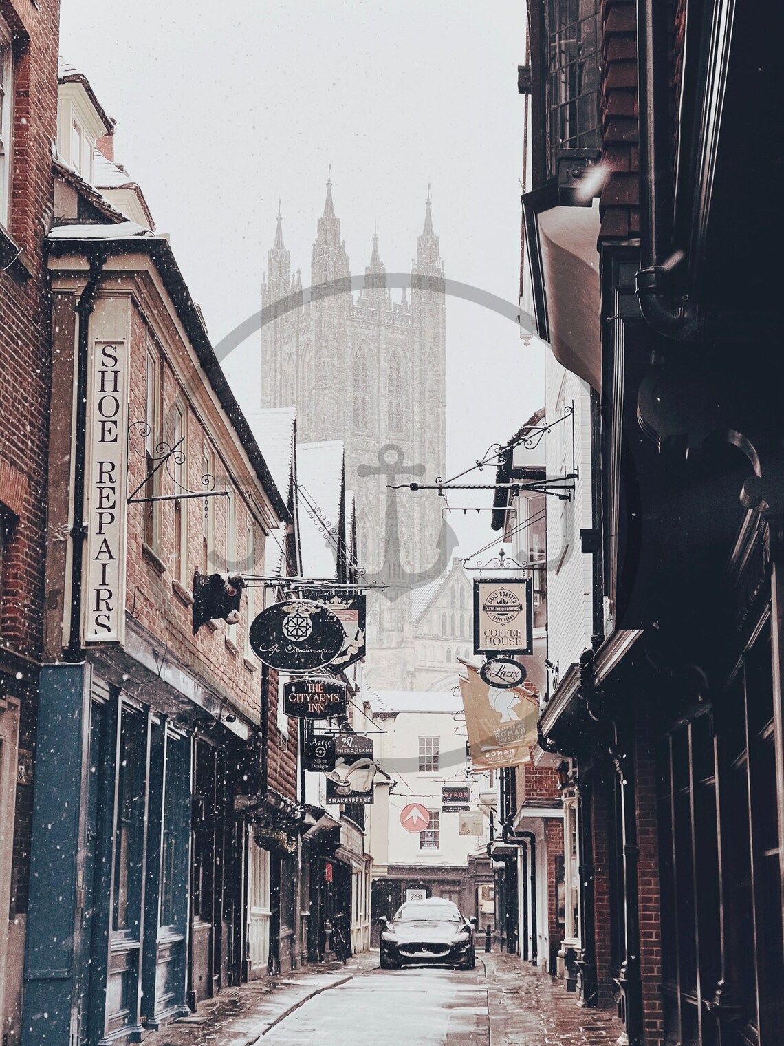 The Old Streets Of Canterbury Cathedral Art Print - Image 3