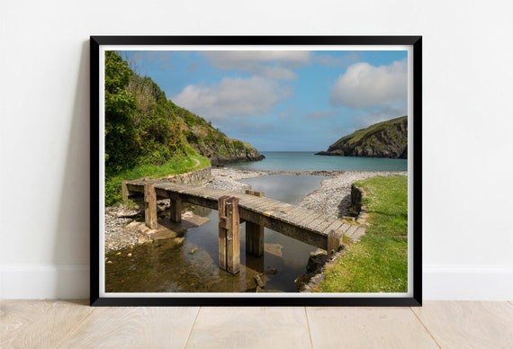 Aberfforest Beach, North Pembrokeshire Wales Travel Poster