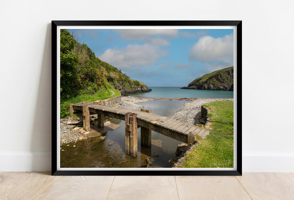 Aberfforest Beach, North Pembrokeshire Wales Travel Poster