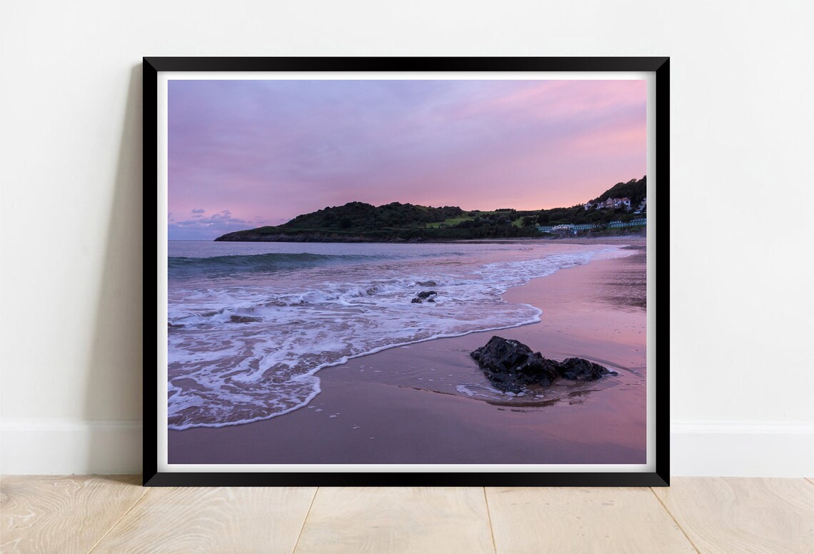 Langland Bay Gower South Wales Travel Poster