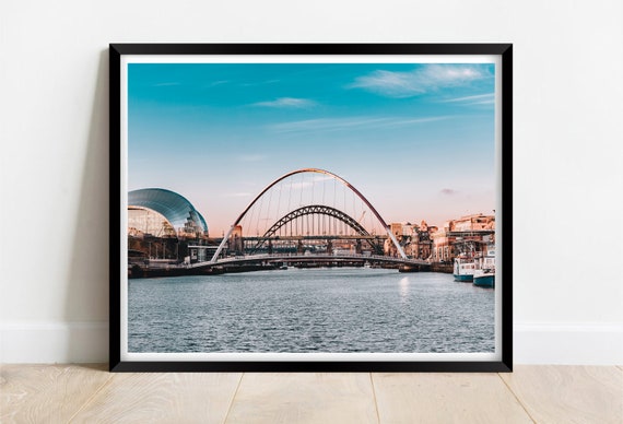 Tyne Bridge Newcastle Quayside At Sunset Limited Edition Print Photography Fine Art Wall Art Exclusive Print Posters Photos