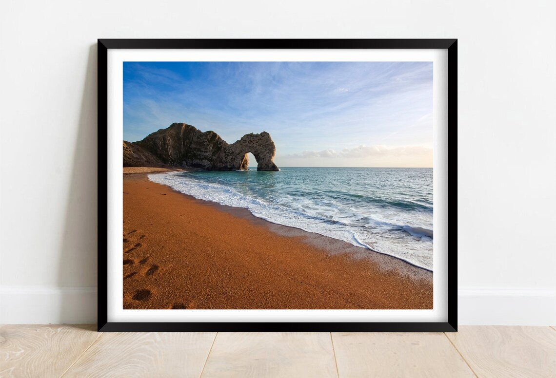 Durdle Door Lulworth Dorset Golden Beach Limestone Arch Poster