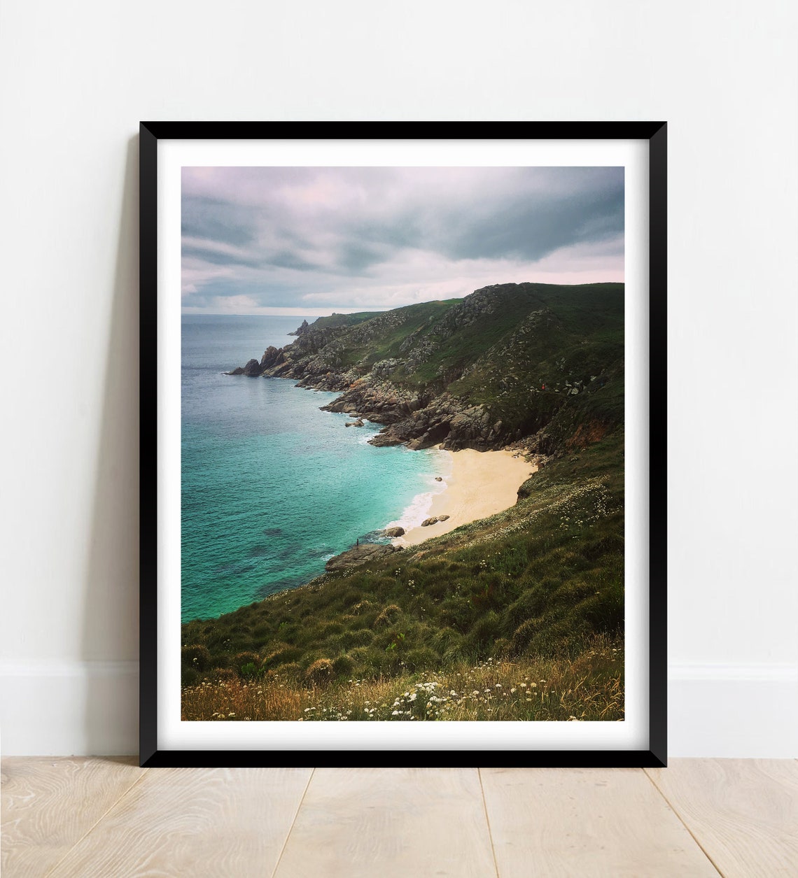 Chapel Porth Beach North Cornwall Secluded Cove Granite Cliffs Poster