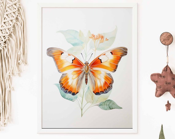 Butterfly Nursery Print Wall Art Butterfly Prints Girls Nursery Decor Nursery Decor Butterfly Poster