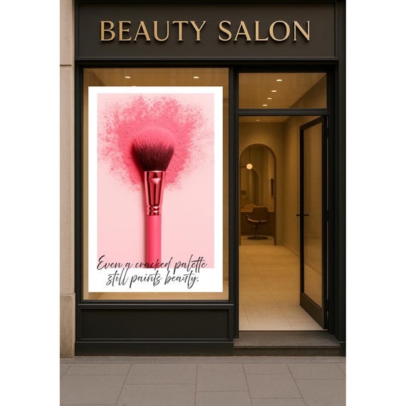 Professional Beauty Salon Poster Luxury Studio Decor Makeup Wall Art Artist Industry Artmakeup Brushes Print