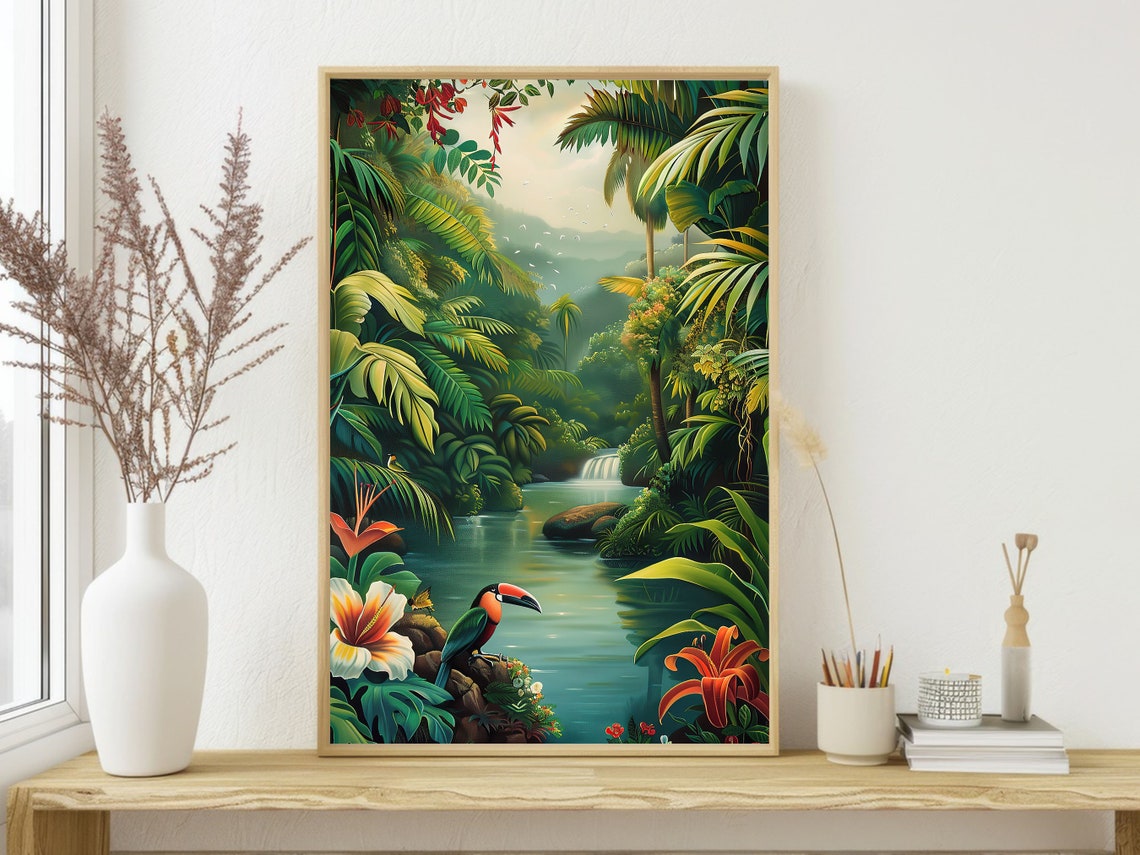 Matisse Tropical Forest Painting Tropical Print Botanical Poster Print Flowers Wall Art - Image 3