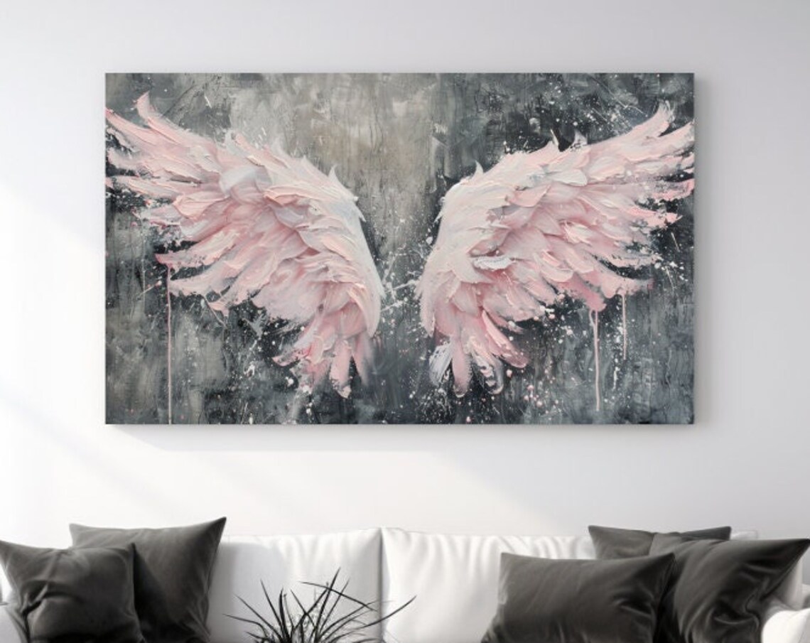 Angel Wings Abstract Painting Design Art Print