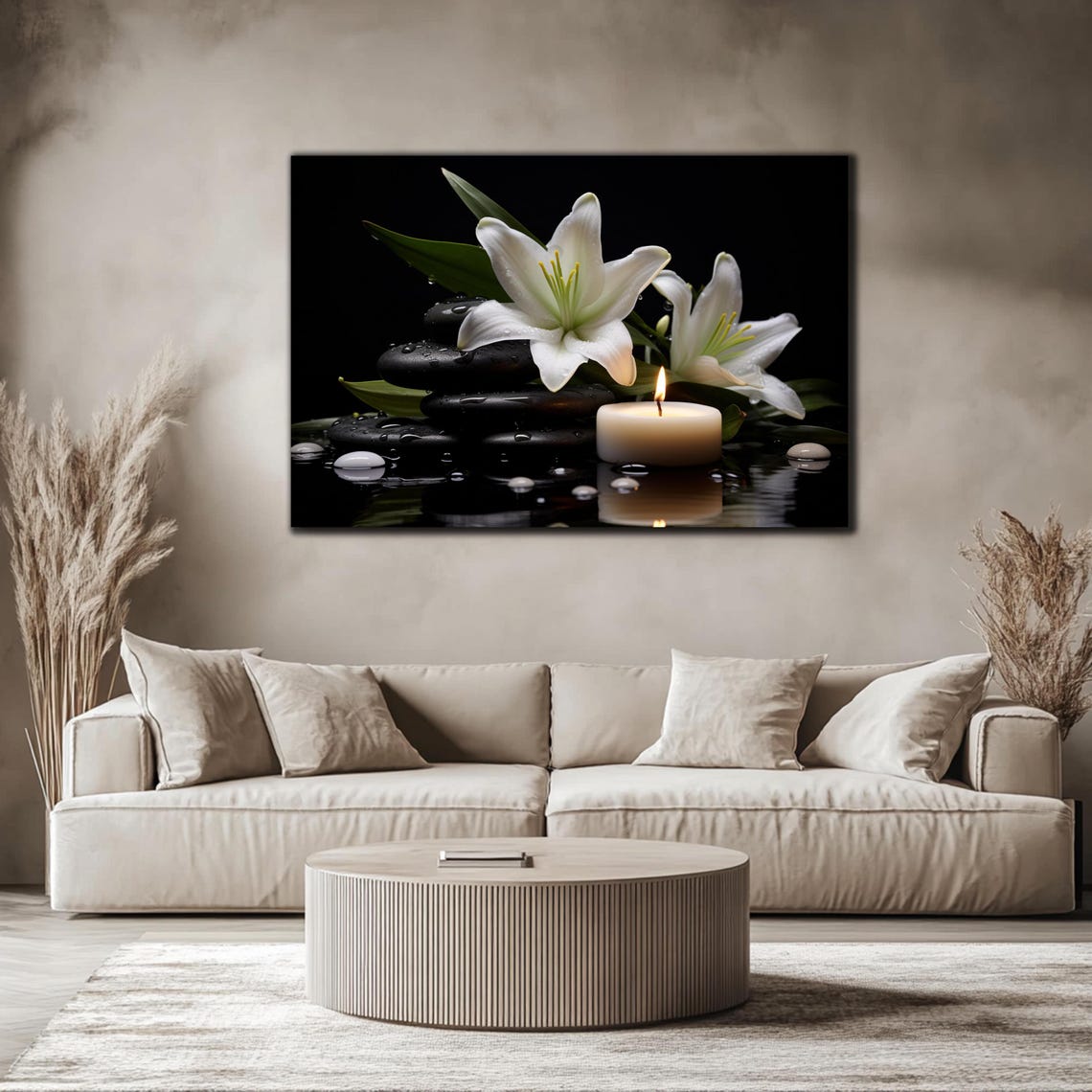 Lily Flower Tempered Glass Wall Art Glass Wall Decor Glass Printing Large Wall Art Glassware Vivid Colors Glass Picture Photo On Glass - Image 4