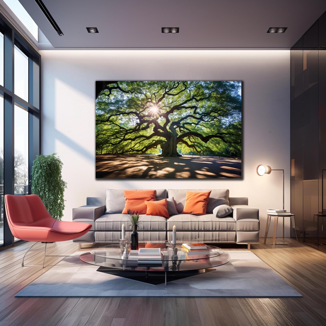 Angel Oak Tree South Carolina Sunlit Branches Historic Landmark Poster - Image 4