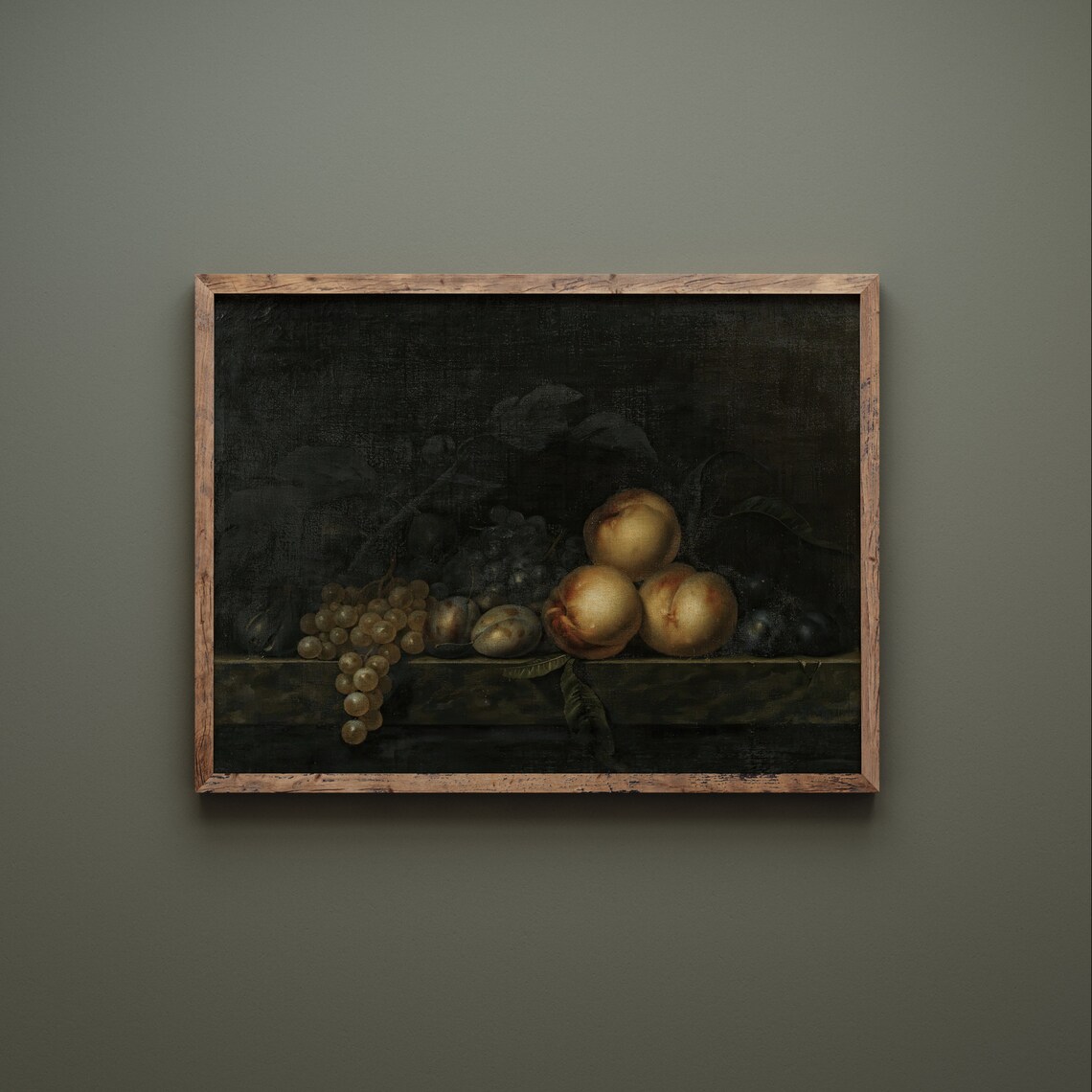 Dark Fruit Still Life Vintage Kitchen Art Print - Image 3