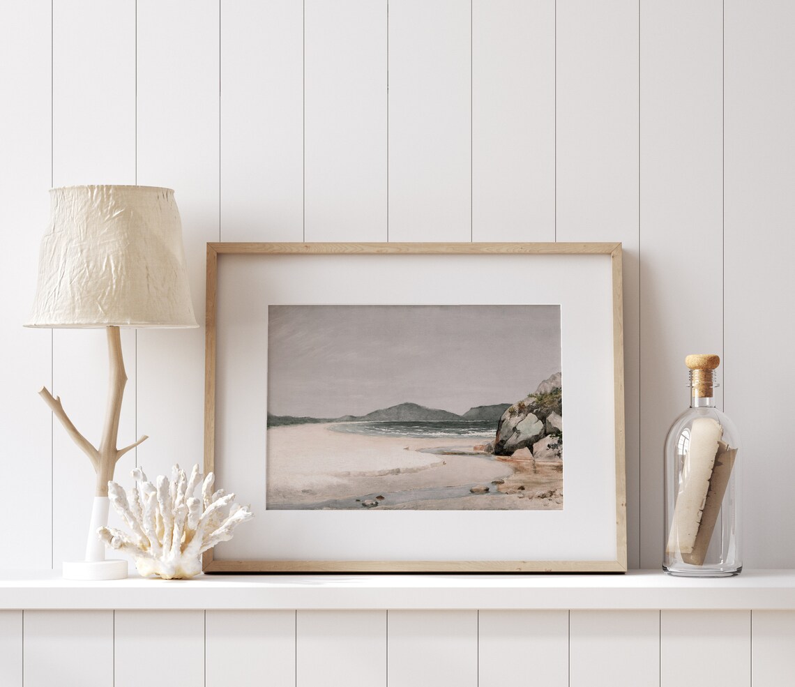 Brazilian Beachscape Vintage Ocean Coast Art Print - Image 2